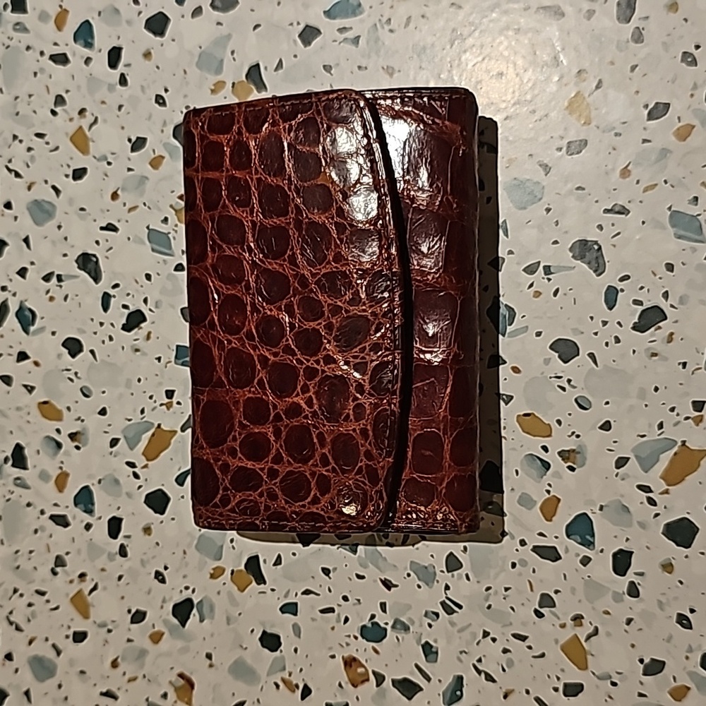 Vintage crocodile wallet